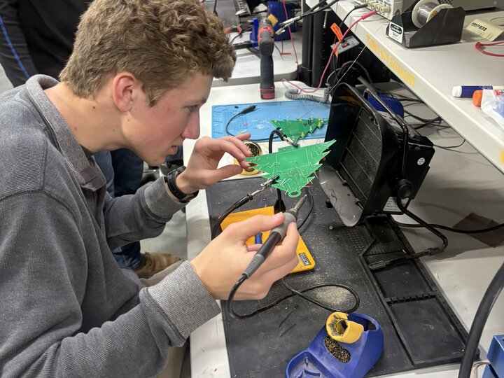 SOLDERING A CIRCUIT BOARD