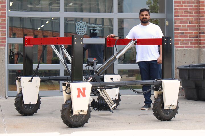 Amlan w/ Robot